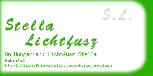 stella lichtfusz business card